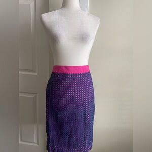 Talbots Geometric Pencil Skirt
